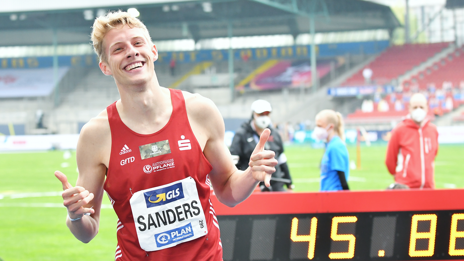 Manuel Sanders holte sich den Deutschen Meister Titel über die 400 Meter. Foto: Iris Hensel