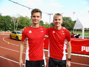Die Zwillingsbrüder Lennart und Henrik Lindstrot trainieren bei der LG Olympia und besuchen das Sportinternat der NRW Sportschule Goethe Gymnasium.